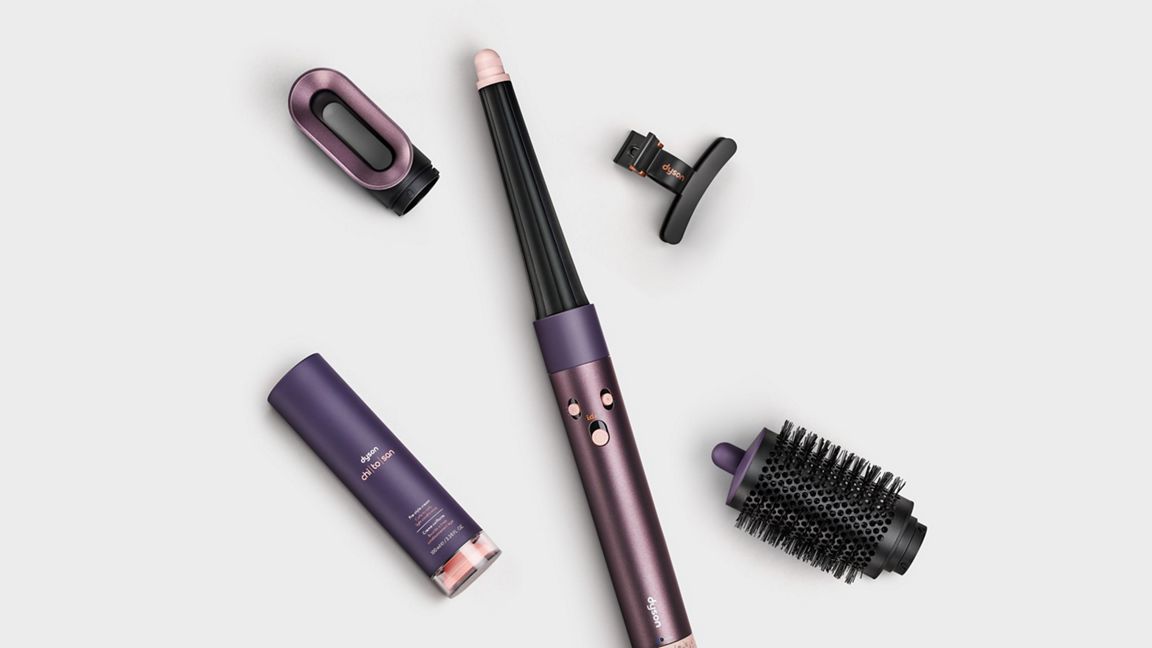 Moldeador multifunciones y secador Dyson Airwrap i.d.™ Liso+Ondulado (Jasper plum)